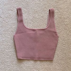 Babaton Sculpt knit square cropped tank